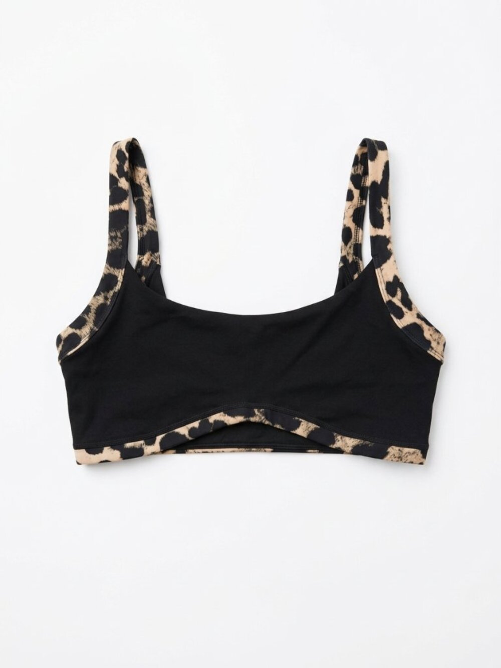 P.E Nation Leopard Animal Print Sports Bra Medium Athleisure - MEDIUM